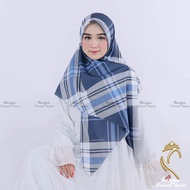 Square Hijab with Syar'i Motif 130x130 Voal Sublime Premium navy brand-1 Anaya-13