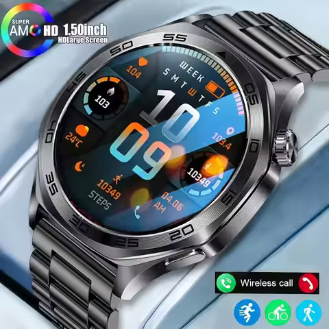 2026 New T-Rex3 GPS Sports SmartWatch Men 3ATM Waterproof GPS Compass Altimeter 1.46" AMOLED Screen 