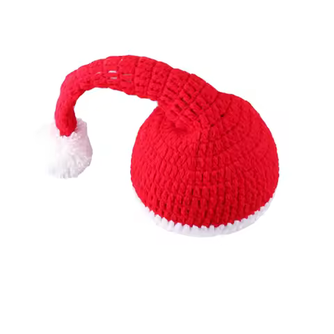 Handmade Christmas Baby Hat Creative Photography Decoration Newborn 0-4 Months Baby Christmas Photog