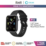 COLMI P15 1.69 inch Smart Watch Men Full Touch Fitness Tracker IP67 waterproof Smartwatch SpO2