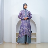 Diana Batik - SET OUTER GAMIS BATIK VISCOSE | Set Gamis Batik Viscose | Gamis Lebaran