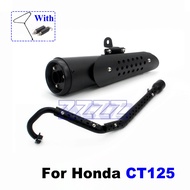 For Honda CT125 CT 125 Escape Moto 51mm Motorcycle Exhaust Slip-On System Front Link Pipe Cover