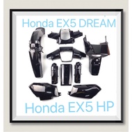 [MALAYSIA READY STOCK] HONDA EX5 HIGH POWER HP EX5 DREAM FULL COVERSET COVER SET HITAM BLACK