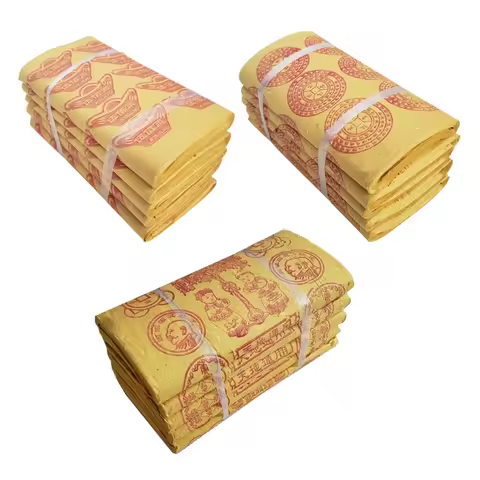 250 Sheets / Sheaf Set, Traditional Chinese Ancestor Money Gold,Joss Paper, Ancestor Money To Burn A