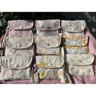 CONVENIENT ZIPPED COTTON 2 COMPARTMENT WALLET COIN PURSE ZIP POUCH