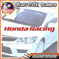Car Sticker Honda Racing Jazz Fit City Freed Crz Crv Ek Eg Es Vtec iVtec Turbo