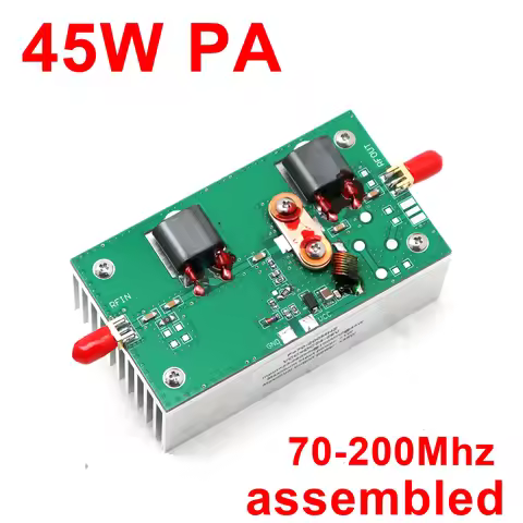 70-200Mhz 45W RF power amplifier SMA Signal Broadband VHF linear amplifiers for Amateur HAM Radio FM