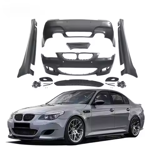 Wholesale Plastic Body Kit for 5 Series E60 Upgr M5 Style Front Bumper Rear Bumper Slide Skirts
