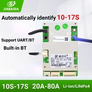 JBD BMS 10S 13S 14S 16S LiFePo4 17S Li-ion 20A 40A 50A 120A Built-in BT Balance JIABAIDA Smart BMS