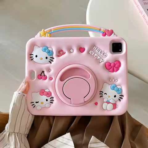 3D Cartoon Kitty Melody Tablet Case For 2025 iPad Air 2 11 10th Generation 11th A16 9th Mini 6 7 1 2