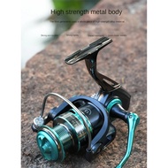 Dk Fishing Reel Spinning Breaking Fishing Reel Force 16kg Ratio 5.2:1-DK4000 - Black/Blue