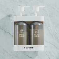 cod Three Head Hotel Wall Mounted Shampoo And Shower Gel Separate Bottles RefillableLockable Soap Di
