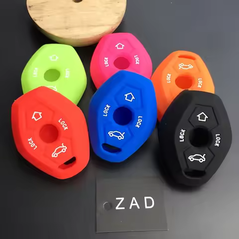 ZAD silicone car key case cover shell car-styling cup holder set for BMW X3 X5 Z3 Z4 3 5 7 SERIES E3