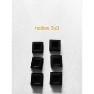 Hollow rubber feet for table and chairs 3cmx3cm