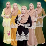 📍[YELLOW MUSTARD BLACK SOFT NUDE KHAKIS] LALISSA LACE EXCLUSIVE KURUNG MODEN NIKAH BAJU RAYA MOM KID