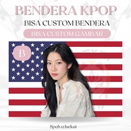 KPOP AMERICAN Flag KAZUHA NAKAMURA KPOP Flag Poster/ KPOP AMERICAN Flag/ KPOP Tapestry/ Kpop Tapestr