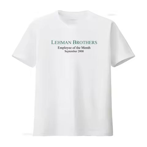 Lehman Brothers Employee Of The Month Funny Crypto T shirt for September 2008 Vintage Style vintage 