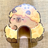 Capybara Creampuff House Wooden Cartoon House Hamster Decoration Dormice