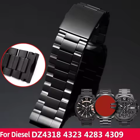For Diesel DZ4318 steel strap DZ4323 DZ4283 DZ4309 high quality Stainless steel watchband men origin