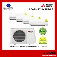 MITSUBISHI ELECTRIC Starmex R32 System 4 (Installation with Upgraded Materials)