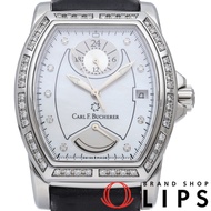 Carl F. Bucherer Patravi T-24 腕錶，鑲鑽錶圈，9 顆鑽石，貝殼錶帶，Patravi T-24 00.10612.08.23.11，不鏽鋼/皮革，男士腕錶，白色貝殼錶帶，拋