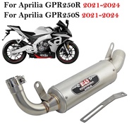 For Aprilia GPR250R GPR250S GPR250 S R 2021 - 2024 Motorcycle Espace Moto Exhaust Systems Middle Lin