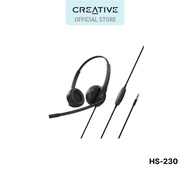 Creative HS-230 Headset with USB and 3.5 mm AUX Connectivity