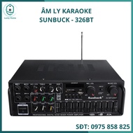 Âm ly karaoke 4 mic amply sunbuck 326BT âm ly karaoke buluetooth kết nối blutooth âm ly gia đình xe