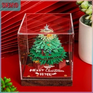 【SHGMYD】 แผ่นบันทึกปฏิทินรูปต้นคริสต์มาสแบบ3D 2026ปฏิทินฉีกกระดาษแกะสลักศิลปะแบบทำมือกระดาษโน้ตสำหรั