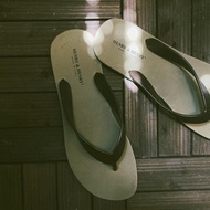 HENRY&HENRY義大利進口FLIPPER咖啡棕x綠人字夾腳拖鞋