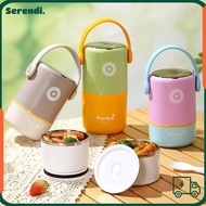 SERENDI Insulated Box, Double Layer 580ml/820ml Thermal Lunch Box, Creative Stainless Steel Leak-Pro