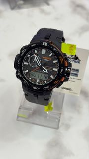 旺角門市 100%全新 Casio PRO TREK PRW-6000Y 有原裝盒有說明書 full set齊 太陽能🌞/電波/指南針/高度/氣壓/溫度/計時/倒數/鬧鐘/燈光 高性價比行山錶