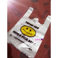 Thank You Sando Plastic Bag Transparent Smiley Approx 100pcs