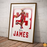 ️ LeBron James Poster - NBA Wall Decal Painting - Decorative Basketball Painting