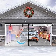 Mindsoft Clear Garage Door Insulation Kit Garage Door Screen for Winter PVC Magnetic Thermal Insulat