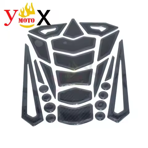 Motorcycle Fuel Tank Sticker Decal Pad Protector Carbon Fiber For Yamaha FZ1 FZ6 FZ250 FZ750 FJ1100