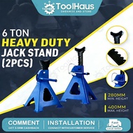 💥24H Delivery💥6 Ton Heavy Duty Jack Stand With Additional Safety Lock(1Pair/2Pcs) Ratchet Handle Ant