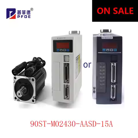 AASD-15A AC Drive 90ST-M02430 220V 750W AC Servo Motor 3000RPM 2.4 N.M. 0.75KW Servo Motor for DIY D