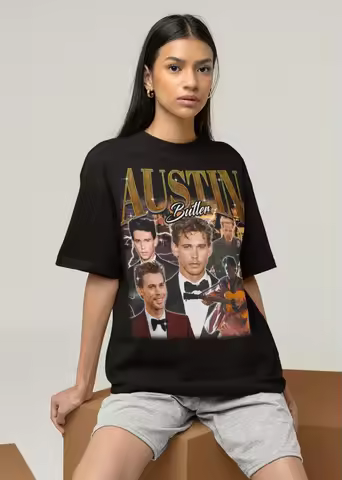 Austin Butler Shirt - American actor,American Psycho,Christian Bale,Vintage Movie Tee Women Vintage