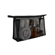 Tas Kosmetik Traveling Pouch Kosmetik Transparant Jaring Polyster Pouch Travel Make Up Bag Organizer