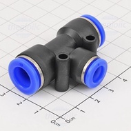 [3 Pieces]- PEG10-8 T-Tube Pneumatic Connector 8mm to 10 - 10mm