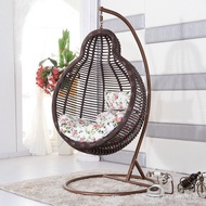 W-8&amp; Factory Wholesale Outdoor Rattan Swing Basket Rattan Chair Living Room Bedroom Lazy Bird's Nest Rattan Cradle Chair