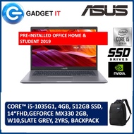 ASUS A409J-PEK049TS LAPTOP (I5-1035G1,4GB,512GB SSD,14" FHD,GEFORCE MX330 2GB,WIN10) FREE BACKPACK +