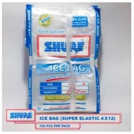 Shure (500PCS) Ice Plastic Bag 4" x 12" inches