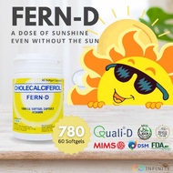 I-Fern Original FERN-D 60s Cholecalciferol sofgels Vitamins D3 Affordable Prize