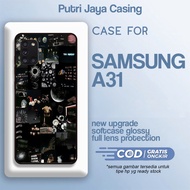 Samsung A31 Case [Aesthe Black] Samsung A31 Hardcase Softcase Glossy Casing