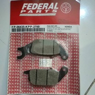 Rear Discpad Federal Supra X 125 Blade New Satria FU FP 06435 KPP 2700