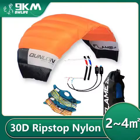 9KM 2㎡-4㎡ 4 Line Power Trainer Kite Professional Traction Kite 100KG & 180KGx20m Dyneema Flying Line