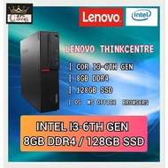 INTEL I3 6TH GEN 3.70 ghz / 8GB DDR4 / 128GB SSD / LENOVO SFF / REFUEBISHED