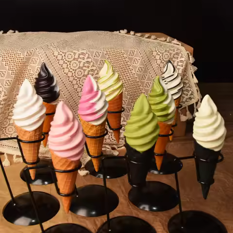 21CM Simulation Ice Cream Model Without Stand, Fake Ice Cream, Bar Display Props, Simulated Food, Fa
